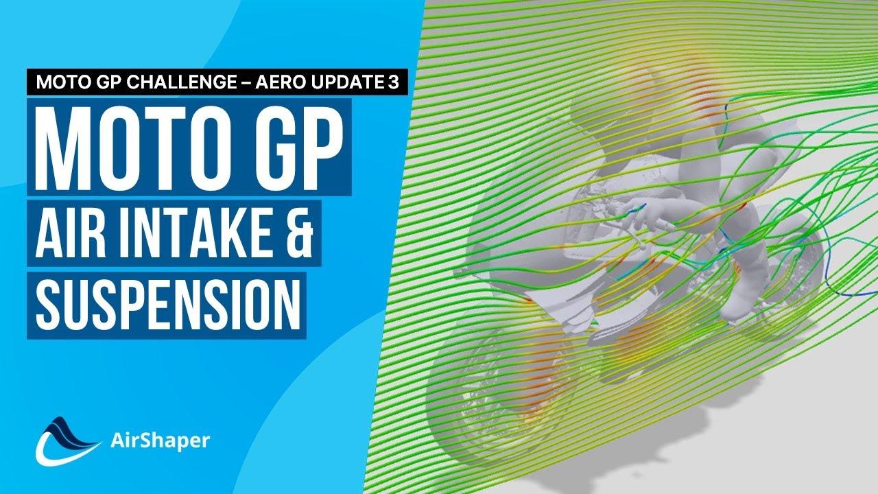 MotoGP Aerodynamics - Air intake and suspension covers - Dotto Creations AirShaper Aero Update 3