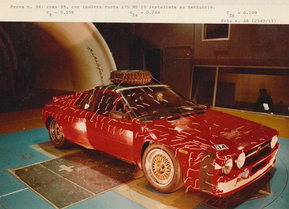The Lancia 037 prototype in the Pininfarina Wind Tunnel - Image credit: Lancia