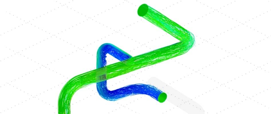 Water flow simulation through a pipe network